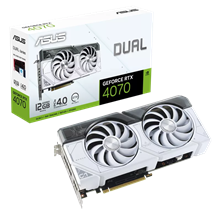 کارت گرافیک  ایسوس مدل Dual GeForce RTX™ 4070 White Edition حافظه 12 گیگابایت